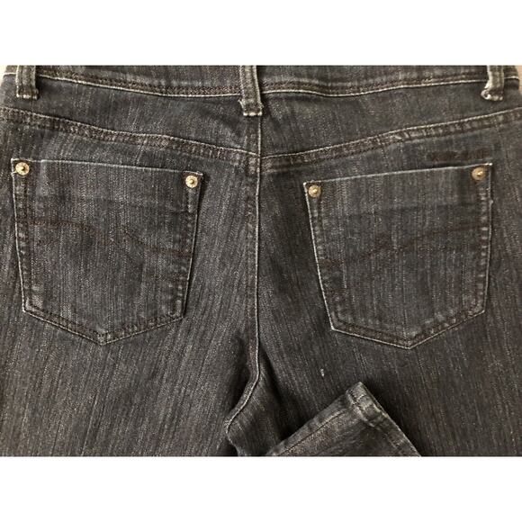 DNKY Womens Sz 10 Dark Blue Wash Jeans Long Inseam 32” Mid Rise - Picture 4 of 4